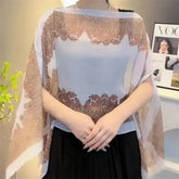 Elegant Beaded Chiffon Shawl for Every Occasion - Himpall